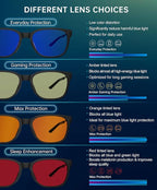 ANYLUV Blue Light Glasses for Men, Lightweight Computer Gaming Glasses - Image 6