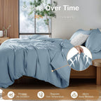 SONORO KATE 100% French Linen Duvet Cover Queen Size, Soft Breathable - Image 5