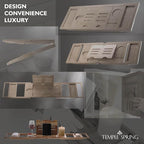 Temple Spring Foldable Bathtub Tray, Unique Design Selfcare Bathroom Caddy - Image 9