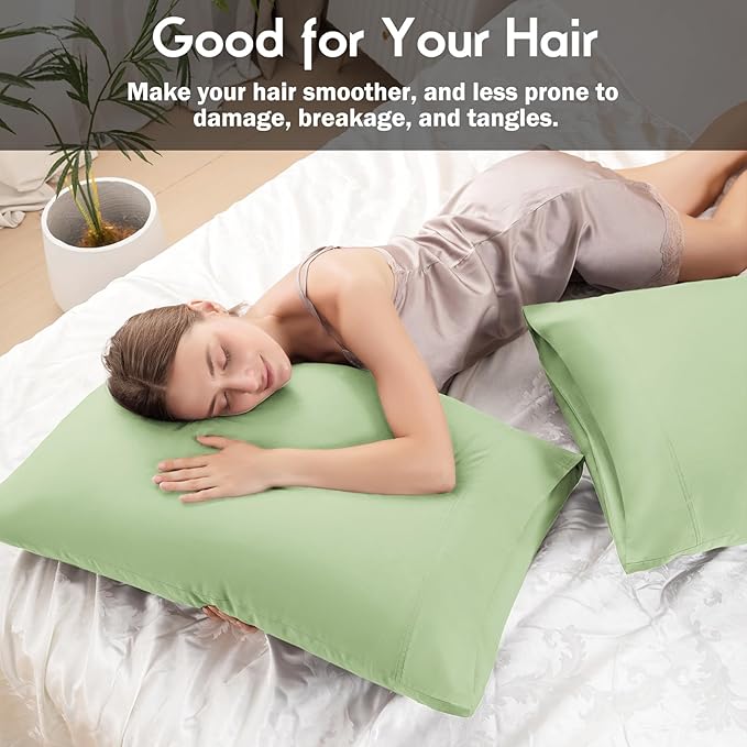 Pillowcases King Size 2 Pack, Cooling Viscose from Bamboo Pillow Cases - Image 5