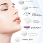 COSLUS Facial Cleansing Brush Silicone Face Scrubber: 7 in 1 FBS-D Electric - Image 8