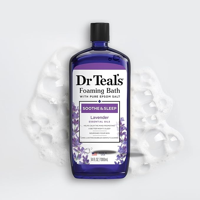 Dr Teal's Foaming Bath with Pure Epsom Salt, Soothe & Sleep with Lavender - Image 7