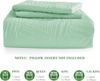 Exclusivo Mezcla Queen Quilt Bedding Set, Lightweight Sage Green Quilts Queen - Image 6