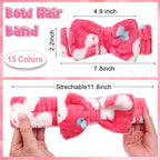 Tigeen 52 Pieces Spa Headband for Washing Face Bulk Soft Coral Fleece Skincare - Image 2