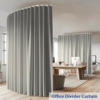 Room Divider Ceiling Mounted Curtains Track Sets Extra Wide Blackout Curtain - Image 2