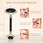 Jade Roller Gua Sha Set Facial Massager - Image 3