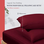 100% Egyptian Cotton Pillow Cases King Size Set of 2 - Image 3