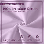 CirclesHome Wedge Pillow Cover 100% Cotton, Zippered Wedge Pillow Case Protector - Image 5