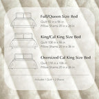 EVERGRACE Velvet Quilt Set Queen Size, Luxurious Soft Striped Channel Bedding - Image 9