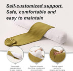 Body Pillow for Adults – Long Bolster Pillow for Bed, Round Cuddle Pillow - Image 4