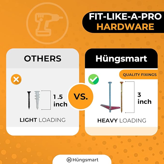 HÜNGSMART 60 Inch Wooden Floating Shelf – Supports 300lbs - Image 9