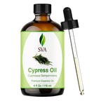 SVA Cypress Essential Oil – 4 Fl Oz – 100% Natural Cypress Oil by SVAORGANICS