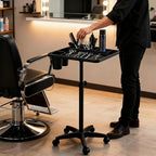 Salon Rolling Tray, Height Adjustable Tattoo Tray Rolling Cart, Storage Utility - Image 3