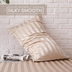 MR&HM Satin Bed Sheets, Queen Size Sheets Set - Image 4