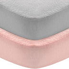 Flannel Crib Sheet 2 Pack, 100% Cotton Flannel, Heavenly Soft Fitted Sheet by Moonsea