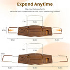 Teak Bathtub Tray Expandable Bathroom Tray - Image 3
