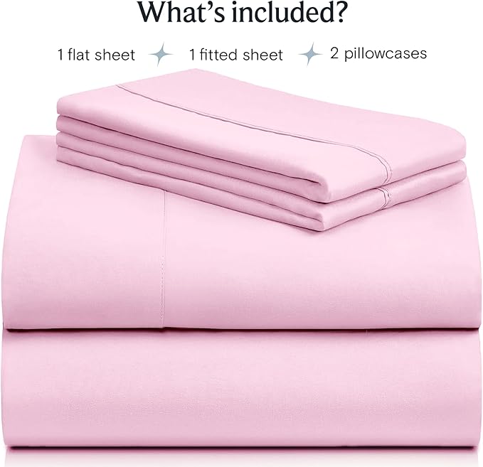 LuxClub 4 PC Sheet Set Bed Sheets Deep Pockets Eco Friendly Wrinkle Free - Image 2