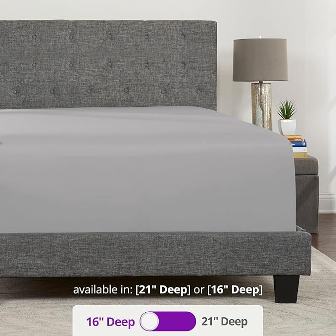 California King Fitted Sheet Deep Pocket – Real 16” Cal King Fitted Sheet Fit - Image 3
