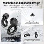 Ear Plugs for Sleeping 35dB Noise Cancelling Silicone Earplugs Single and - Image 5