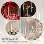 WPONSZU 10 Inch White Spiral Taper Candle Set of 12 Pack Unscented Dripless - Image 6