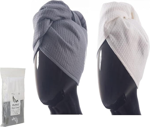 100% Turkish Cotton Hair Towel Wrap by SELARUS