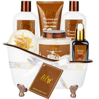 Mothers Day Gifts for Mom, Gifts for Women, 7-Piece Coconut Vanilla Bath and by LILYROY