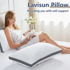 CozyLux Pillows Queen Size Set of 2, Soft Supportive 3D Down Alternative Bed - Image 8