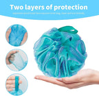 BCKENEY Bath Loofah Shower Sponge Body Back Scrubber Soft Mesh Shower Puffs - Image 8