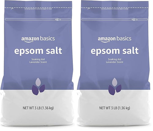 Amazon Basics Epsom Salt, Lavender Scented, 3 Pound by AmazonBasics