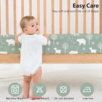 Baby Crib Sheets for Boys and Girls, 3 Pack Fitted Crib Sheets Neutral for - Image 7