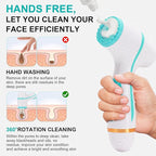 Facial Cleansing Brush, Waterproof Dual-Rotation Face Scrubber Exfoliator - Image 7