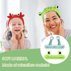WLLHYF 3 Pack Spa Headband Face Wash Hairband Facial Makeup Head Wraps Cartoon - Image 5