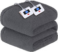 SEALY Electric Blanket King Size, Dual Control Soft Sherpa Heated Blanket by Sealy