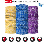 Venswell Neck Gaiter Face Mask Men Women, Seamless Bandana Rave Face Cover - Image 4