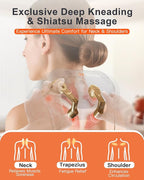 Neck Massager with Heat : Cordless Shoulder and Neck Massager - Image 2