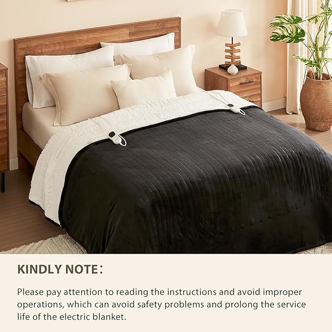 Homemate Electric Heated Blanket Full Size - Image 8