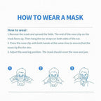 100Pcs Black Disposable Face Mask, 3 Ply Black Face Masks - Image 6