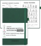 Dotted Journal Notebook with Premade Bullet Templates, Pre-made Dot Grid by SIMSIMY