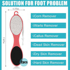 Foot File Callus Remover-2 Pcs 4 in 1 Foot Scrubber Dead Skin Remover - Image 3