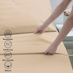 Cotton King Flat Sheet Only, 600 Thread Count 100% Egyptian Cotton Top Sheet - Image 3