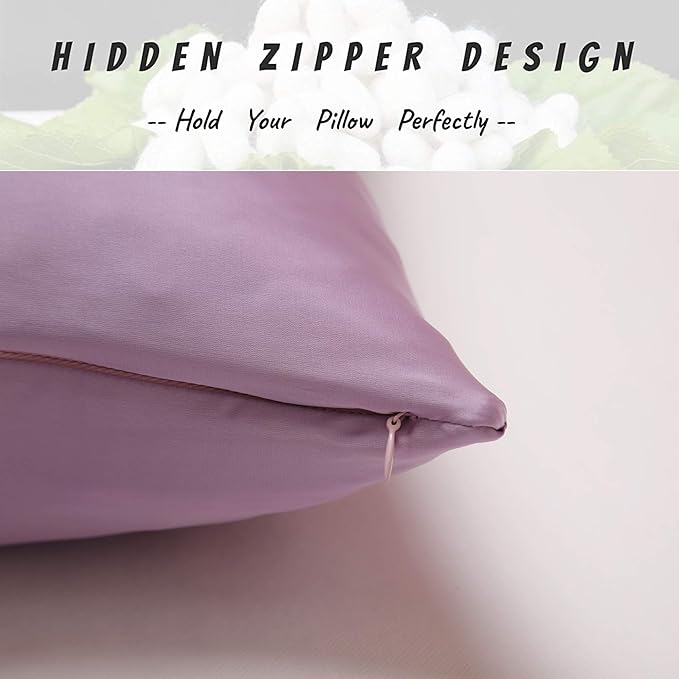 100% Silk Pillow Cases 2 Pack, Mulberry Silk Pillowcase - Image 3