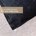 Nanko King Comforter Set, Dark Black Marble Print 104 x 90 inch Reversible Down - Image 4