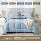 Sasttie Queen Comforter Set, 7 Pieces Bed in a Bag Queen, Complete Bedding Set - Image 8