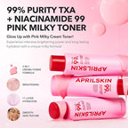 APRILSKIN TXA+Niacinamide 99 Pink Milky Toner | 99% High-Purity TXA 3%+ - Image 2