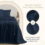 800 Thread Count 100% Egyptian Cotton XL 3PC Sateen Weave Twin Sheets Set - Image 3