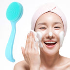 HINZIC Silicone Manual Facial Cleansing Brush, Skin Friendly Waterproof Face - Image 6