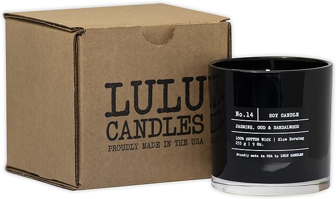 Lulu Candles | Jasmine & Musky Rose | Luxury Scented Soy Jar Candle | Hand - Image 5