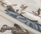 SLEEPBELLA Duvet Cover King, 600 Thread Count Cotton Botanical Flowers Pattern - Image 5