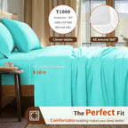 LBRO2M Split King Sheet Sets for Adjustable Bed 1000 Thread Count 100% Egyptian - Image 3