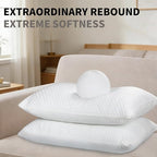 Cooling Pillow for Sleeping Queen Size Set of 2, Shredded Memory Foam Pillows - Image 3